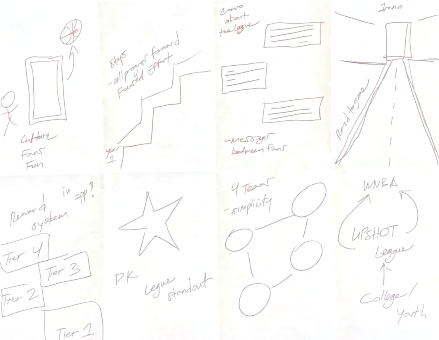 Crazy Eights sketches